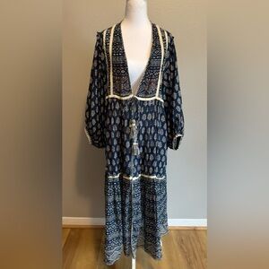 Zara Limited Edition Embroidered Boho Kaftan Kimono - S/S 2022 - M/L